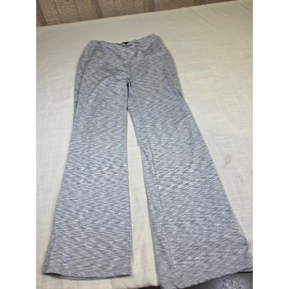 Ododos Womens Gray Space Dye High Waisted Wide Leg Yoga Pants Large